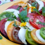 05. Lemon Basil Dressing with rainbow tomatoes
